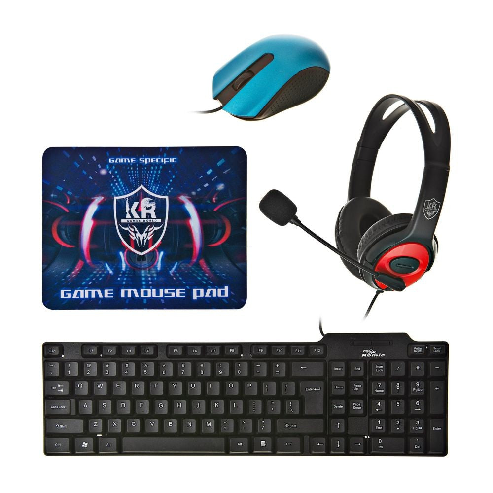 Combo 4 en 1 (Teclado, Mouse, Pad Mouse Y Diadema) K30